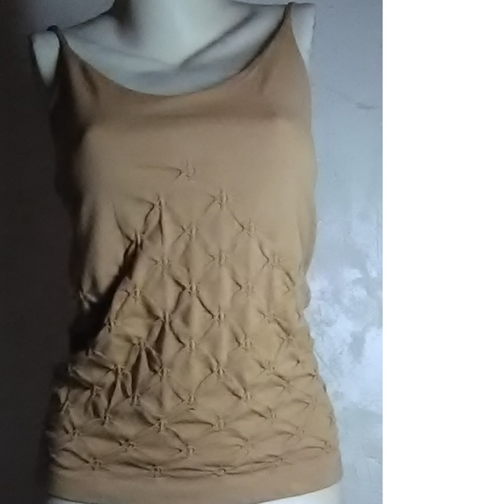 W Brown Spaghetti Strap Self Bra Top Size M